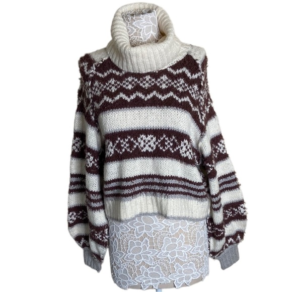 New Free People Check Me Out Pullover Sweater - Picture 2 of 9